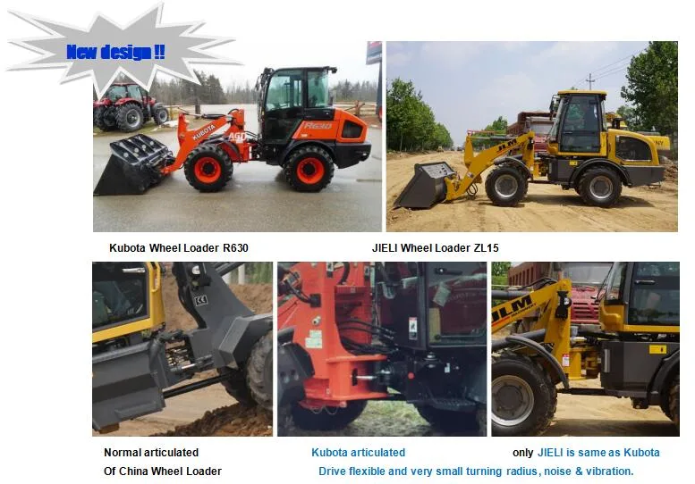 Mini Loader Tunnel Wheel Loaders Zl15 with Xinchai 498