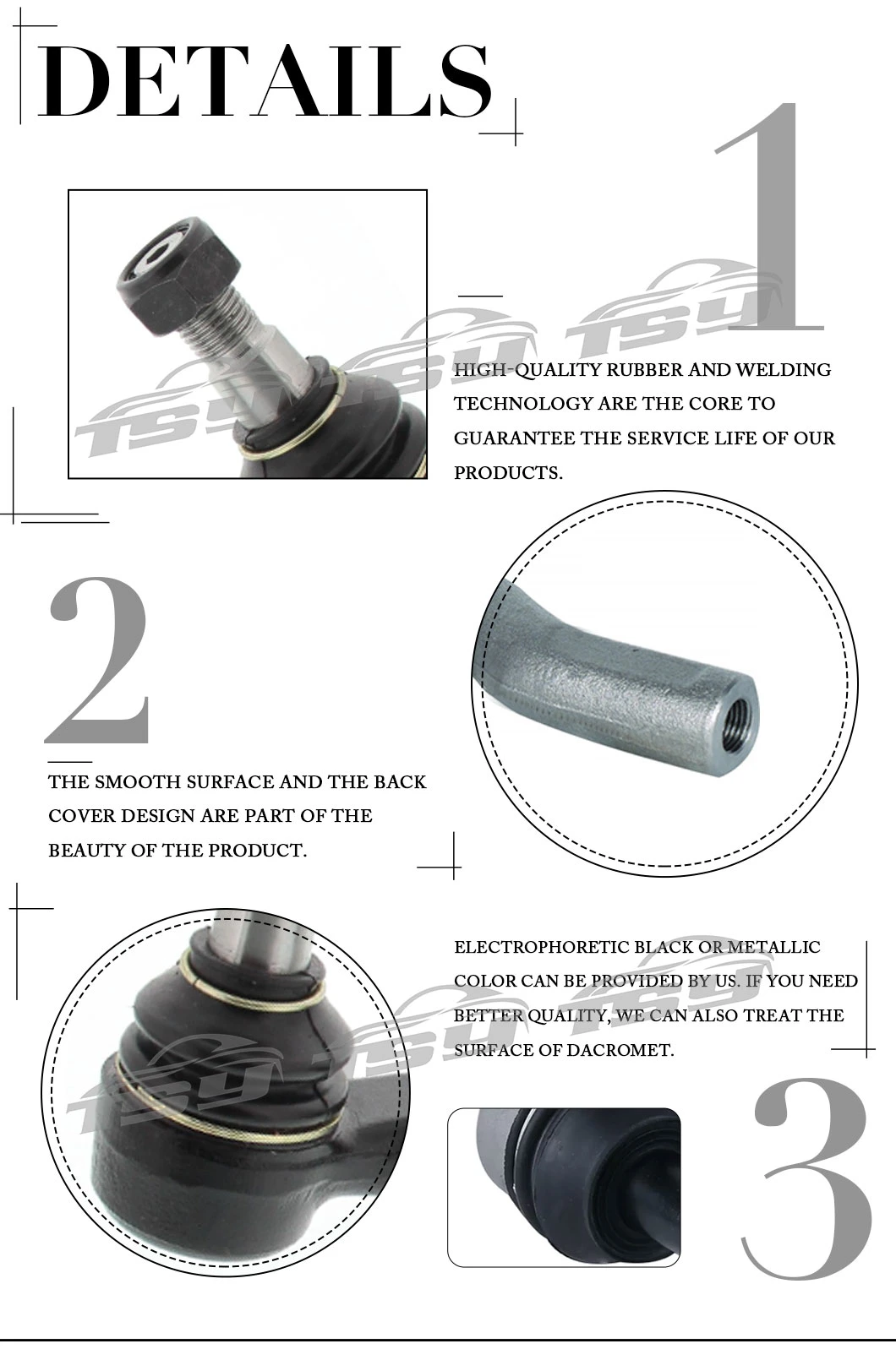 Good Price Chassis Parts OE 31476415 Tie Rod End for Volvo